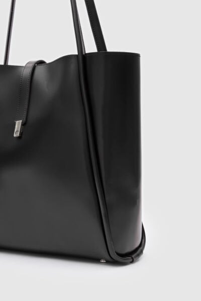 Kilitli Omuz Çantası Siyah