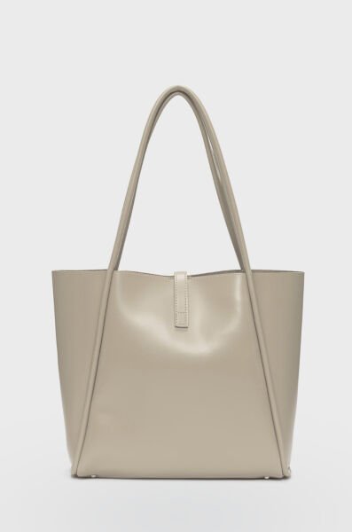 Kilitli Omuz Çantası Bej