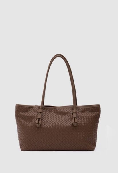 Örgülü Omuz Çantası Taba