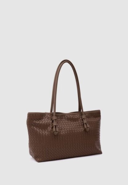 Örgülü Omuz Çantası Taba