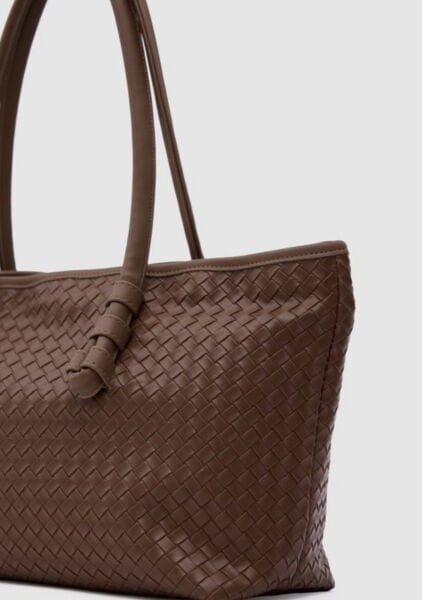 Örgülü Omuz Çantası Taba