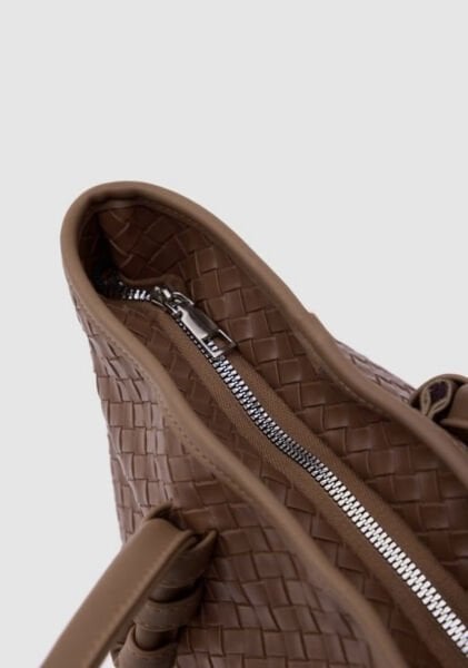 Örgülü Omuz Çantası Taba