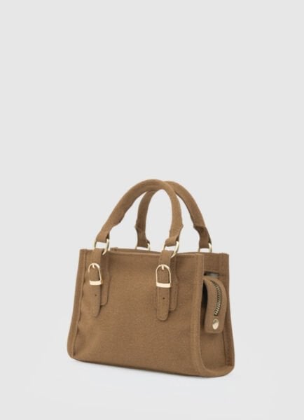 Mini Süet Çapraz Çanta Taba