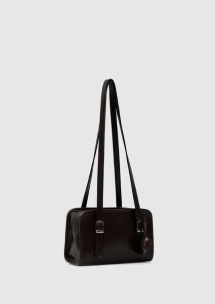 Retro Mini Omuz Çantası Kahve