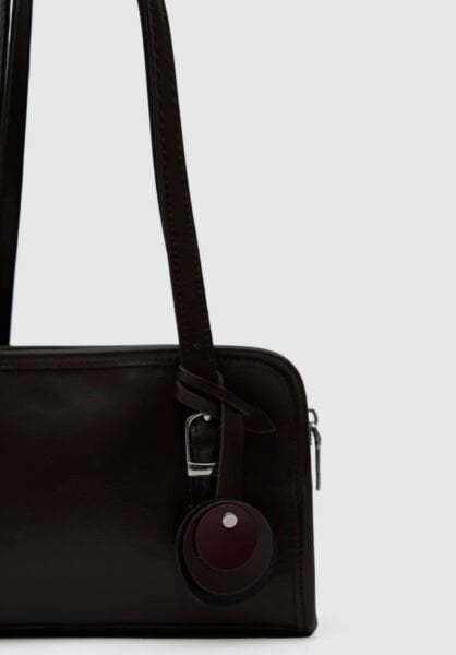 Retro Mini Omuz Çantası Kahve