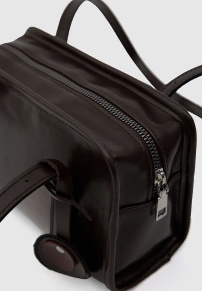 Retro Mini Omuz Çantası Kahve