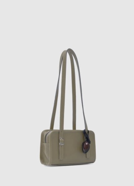 Retro Mini Omuz Çantası Bej