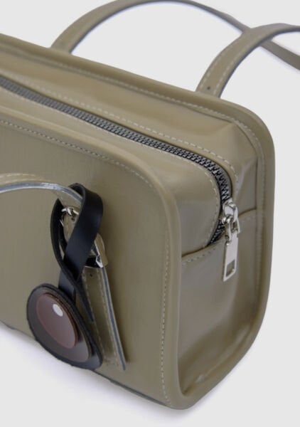 Retro Mini Omuz Çantası Bej