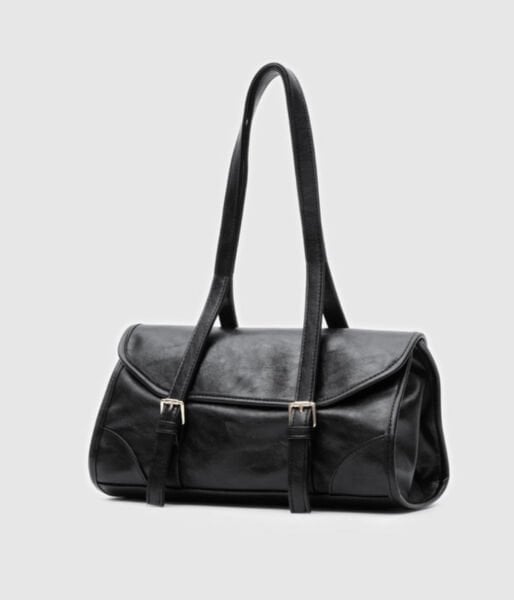 Vintage Baget Çanta Siyah