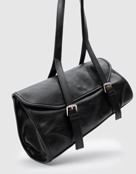 Vintage Baget Çanta Siyah