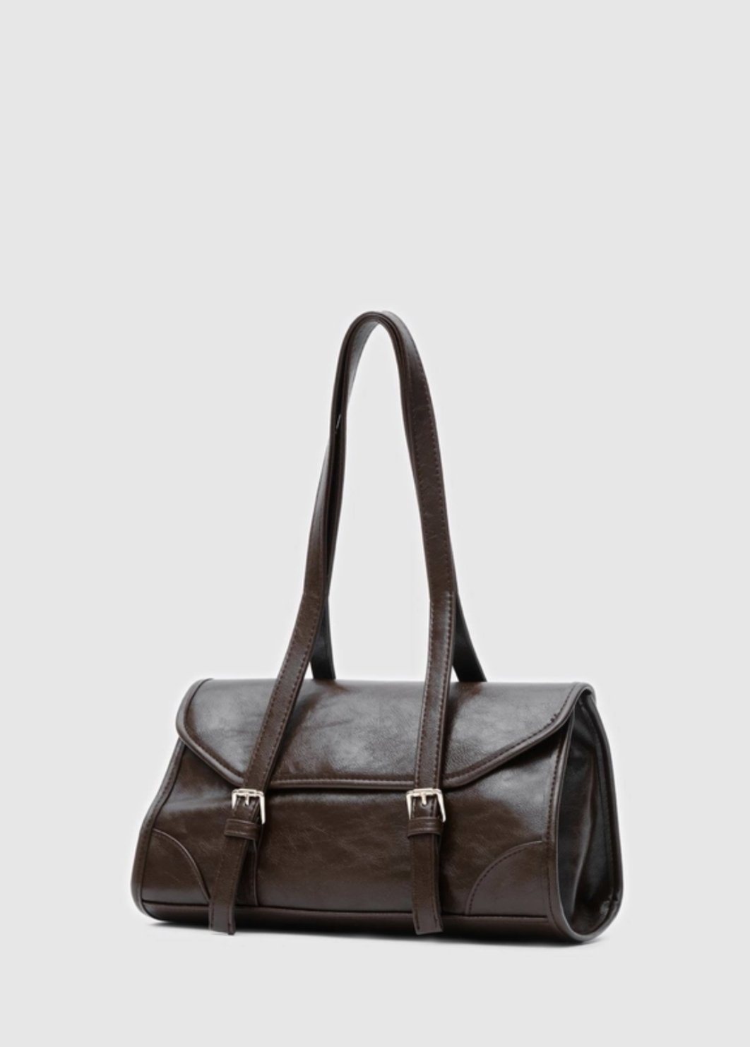 Vintage Baget Çanta Kahve