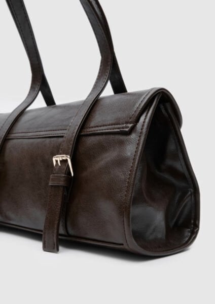 Vintage Baget Çanta Kahve