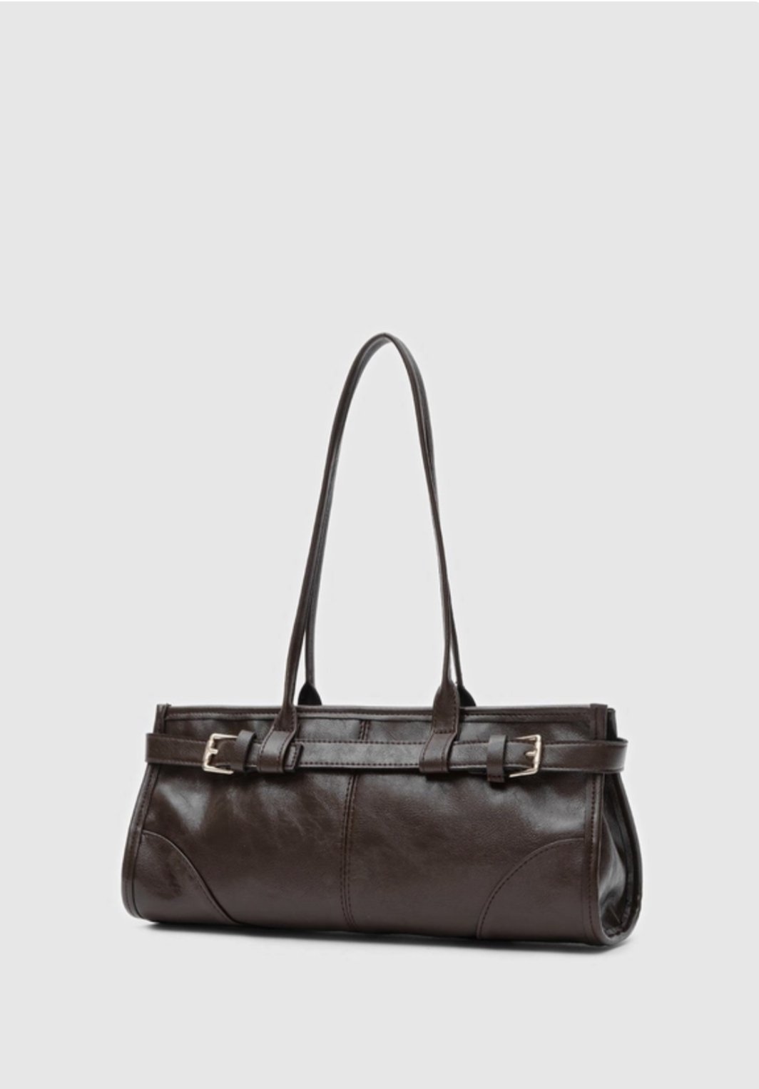 Vintage Baget Çanta Kahve