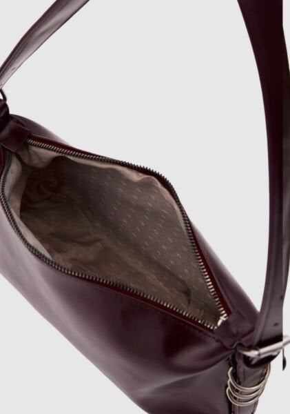 Halka Detaylı Baget Çanta Mürdüm