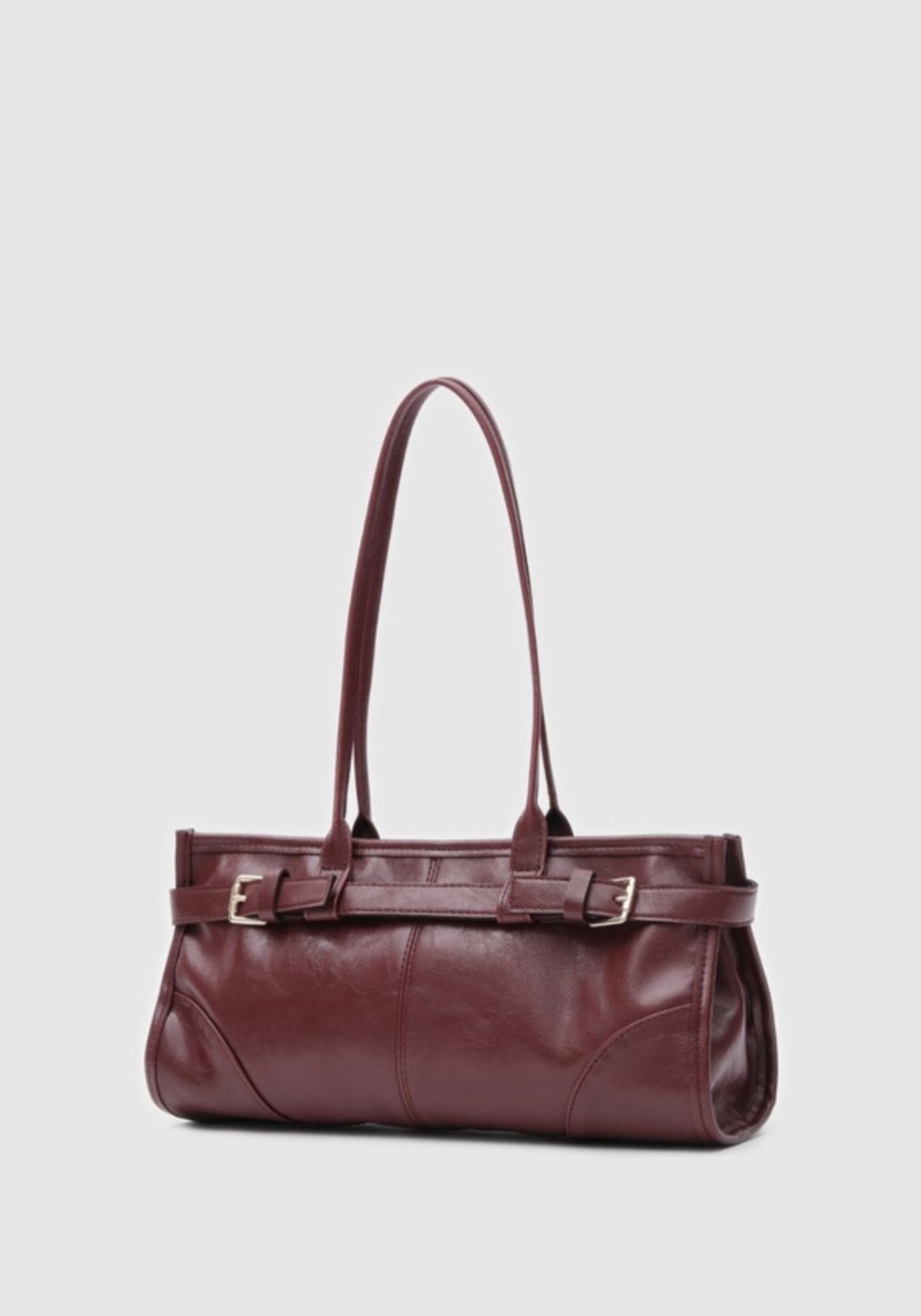 Vintage Baget Çanta Bordo