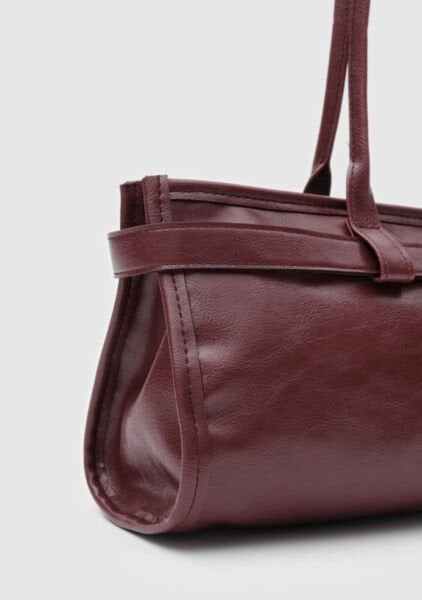 Vintage Baget Çanta Bordo