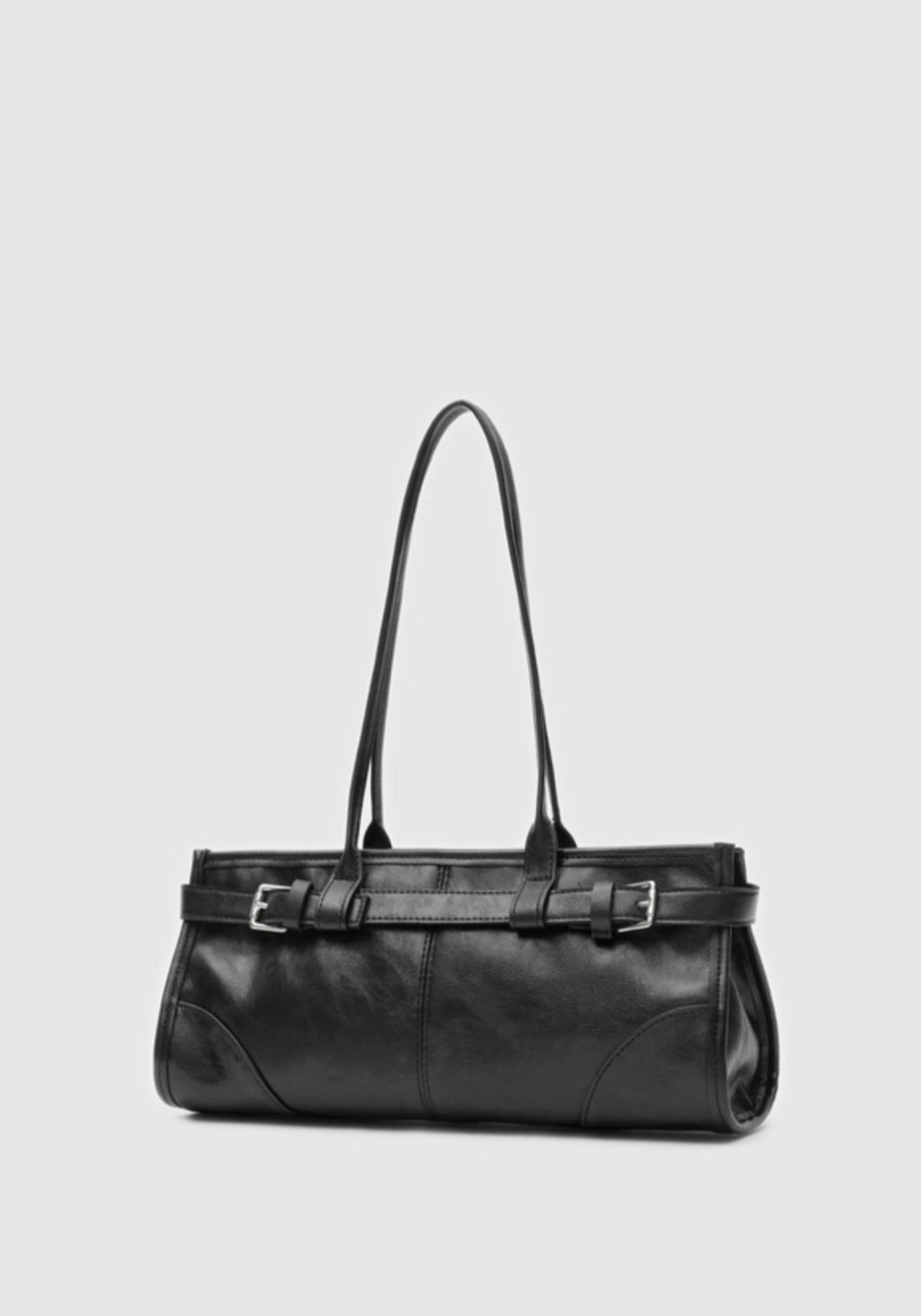 Vintage Baget Çanta Siyah