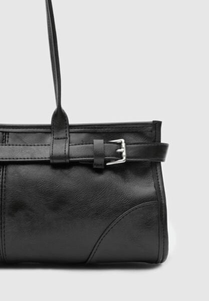 Vintage Baget Çanta Siyah