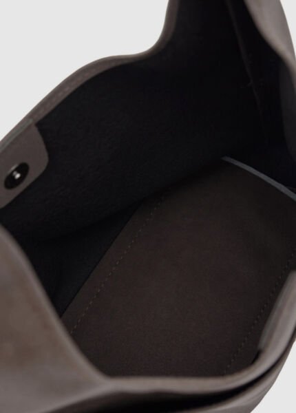 Süet Omuz Çantası Kahve