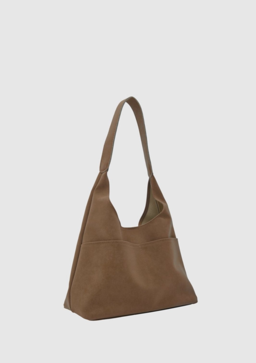 Süet Omuz Çantası Taba