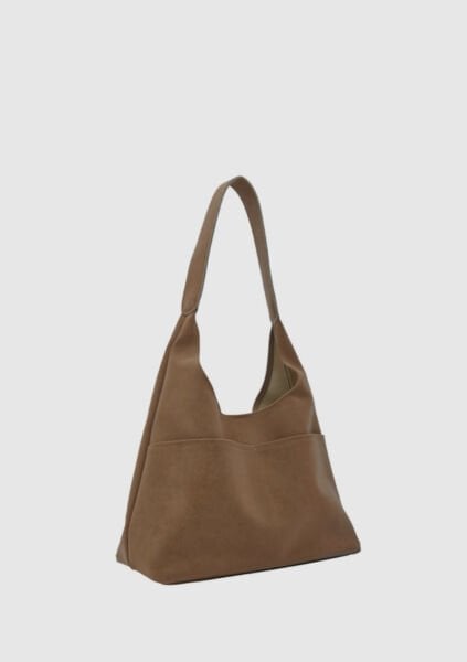 Süet Omuz Çantası Taba