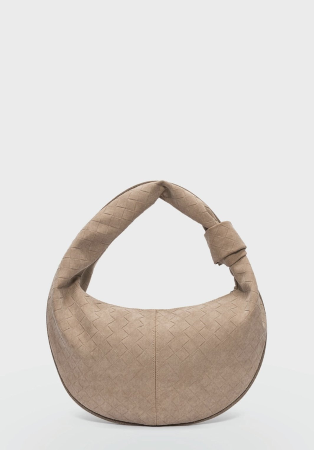 Süet Omuz Çantası Vizon