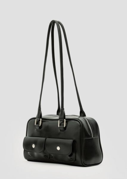 Retro Baget Çanta Siyah