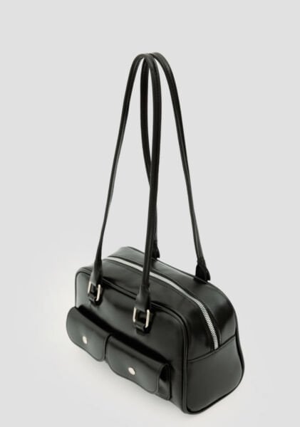 Retro Baget Çanta Siyah