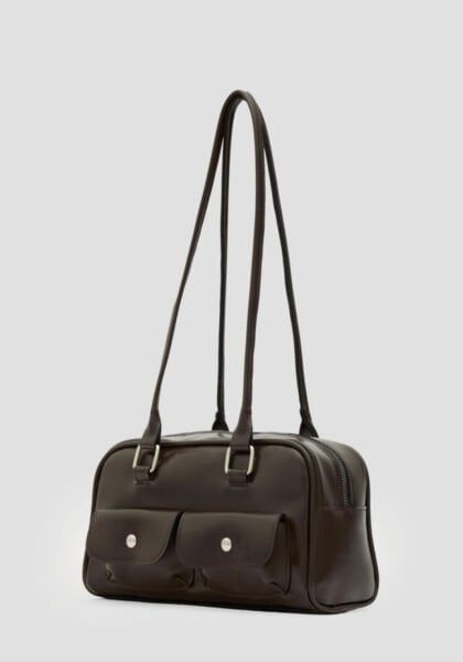 Retro Baget Çanta Kahve