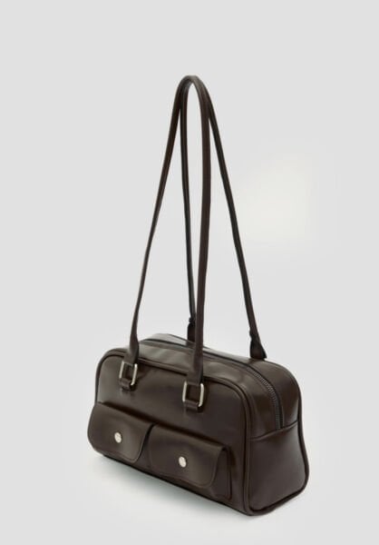 Retro Baget Çanta Kahve