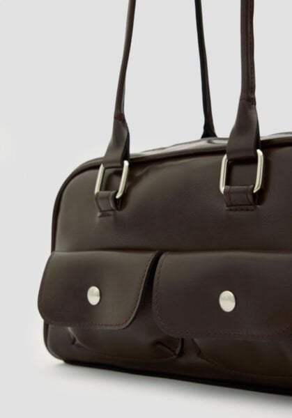 Retro Baget Çanta Kahve