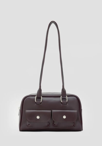 Retro Baget Çanta Mürdüm