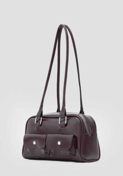 Retro Baget Çanta Mürdüm