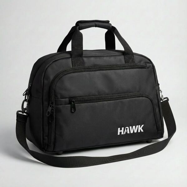 Unisex Çok Gözlü El Omuz Valiz Seyahat Çantası Spor Gym Valiz Çok Amaçlı Çanta Siyah