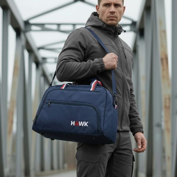 Unisex Çok Gözlü El Omuz Valiz Seyahat Çantası Spor Gym Valiz Çok Amaçlı Çanta Lacivert