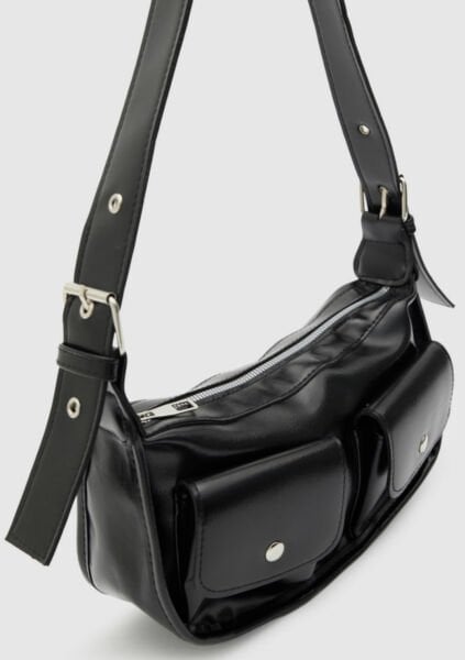 Vintage Baget Çanta Siyah