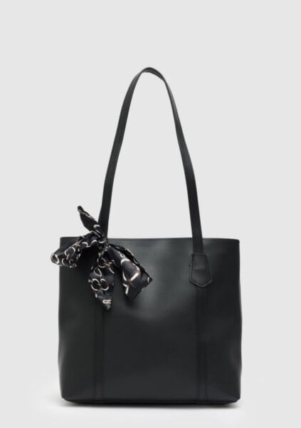 Fularlı Omuz Çantası Siyah