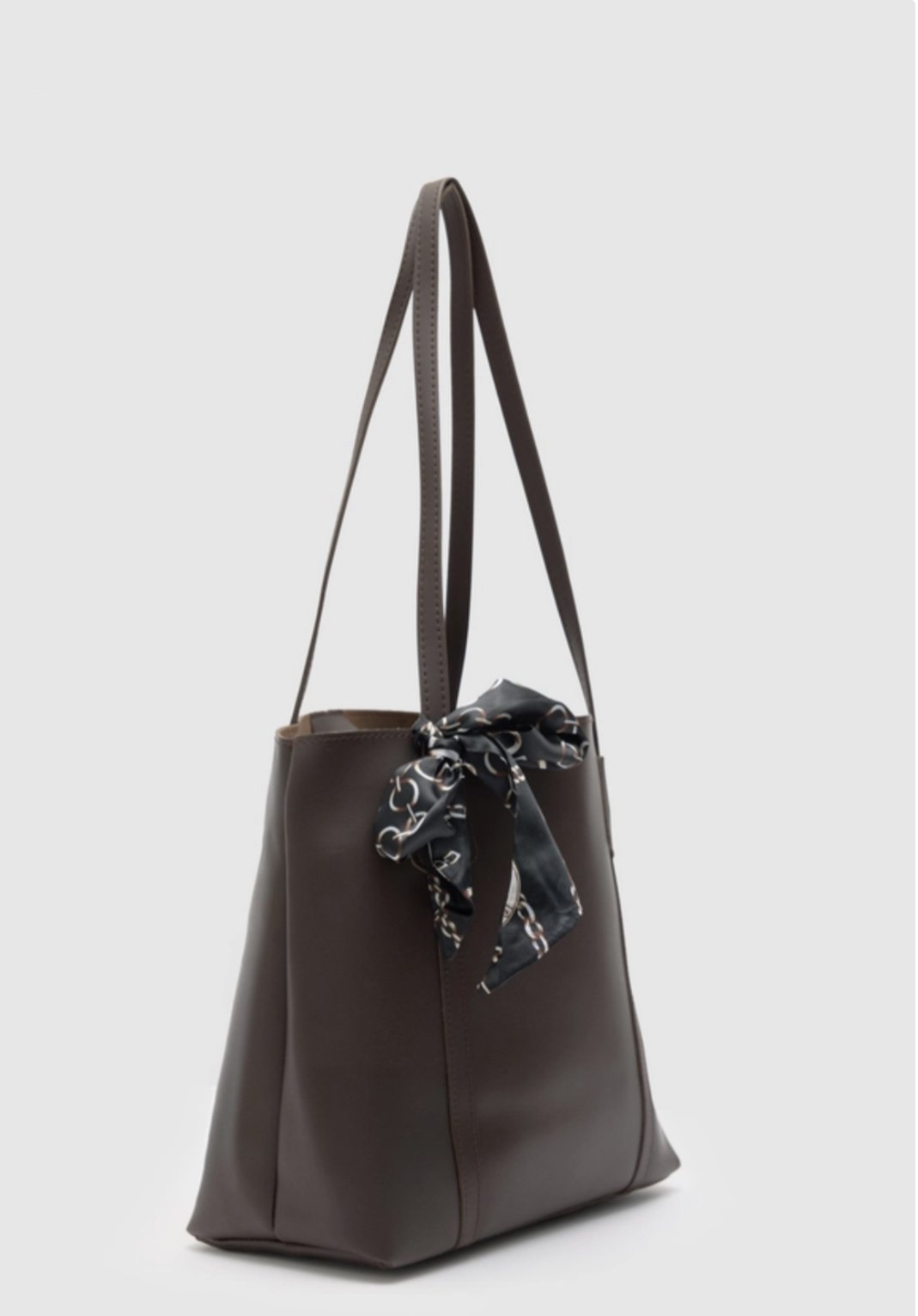 Fularlı Omuz Çantası Kahve