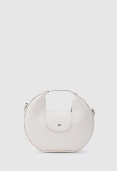 Kapaklı El Ve Çapraz Çanta Krem