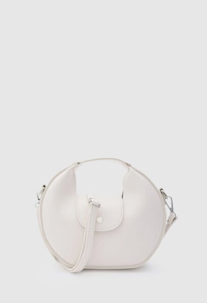 Kapaklı El Ve Çapraz Çanta Krem