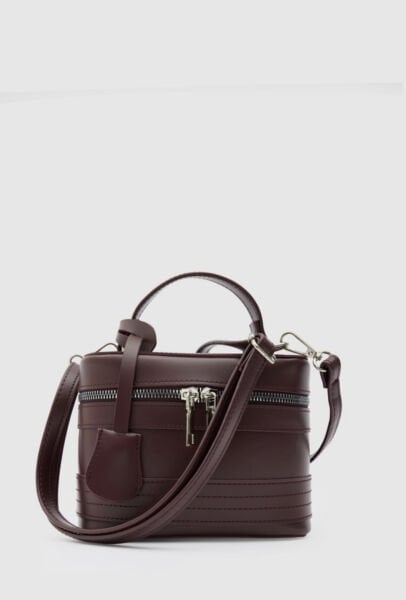 Kutu Çapraz Çanta Bordo