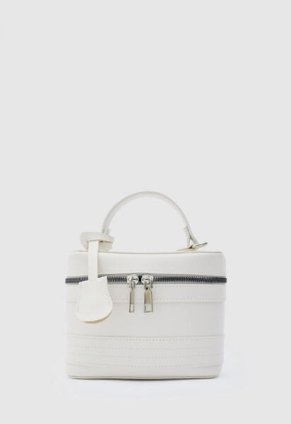 Kutu Çapraz Çanta Krem