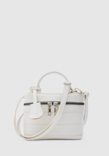 Kutu Çapraz Çanta Krem