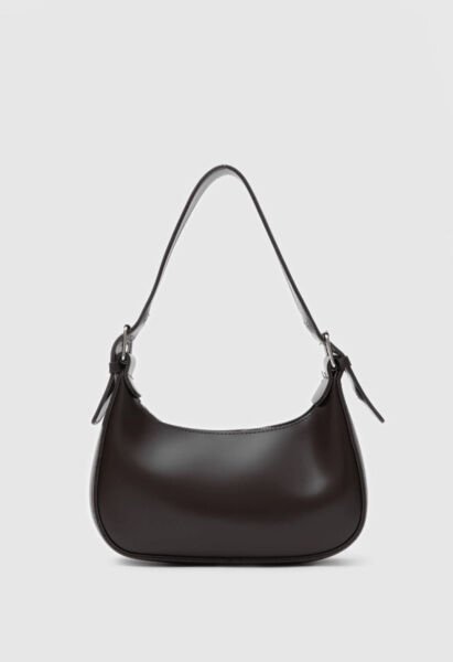 Oval Baget Çanta Kahve