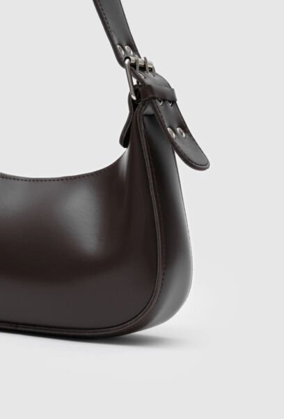 Oval Baget Çanta Kahve