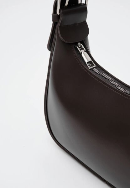 Oval Baget Çanta Kahve