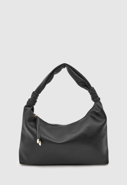 Oval Omuz Çantası Siyah