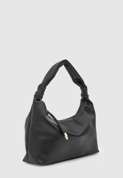 Oval Omuz Çantası Siyah