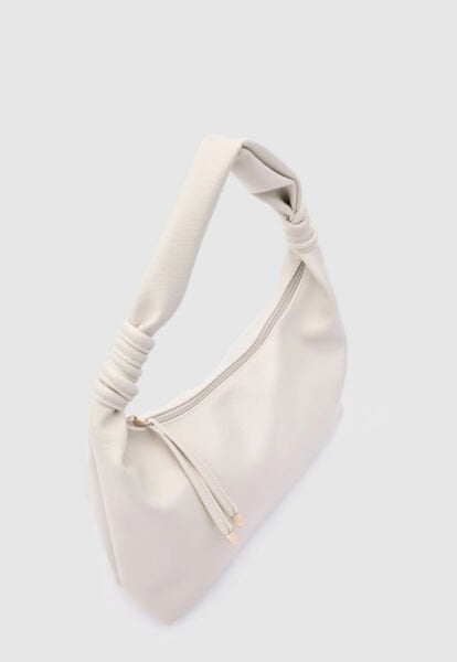 Oval Omuz Çantası Krem