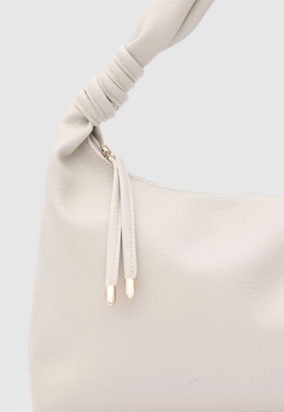 Oval Omuz Çantası Krem